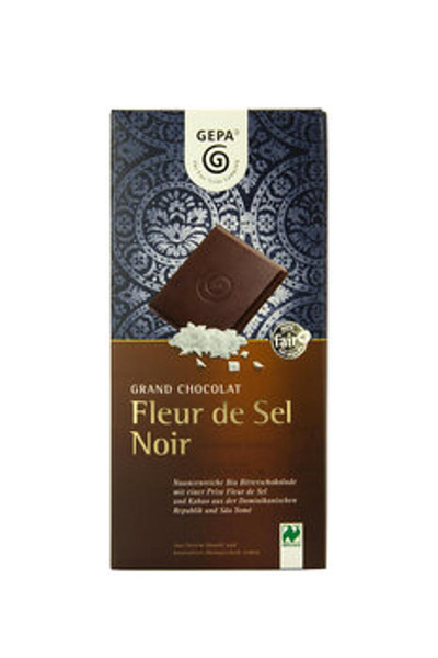 Produktfoto zu Fleur de Sel Zartbitterschokolade 70%  100g