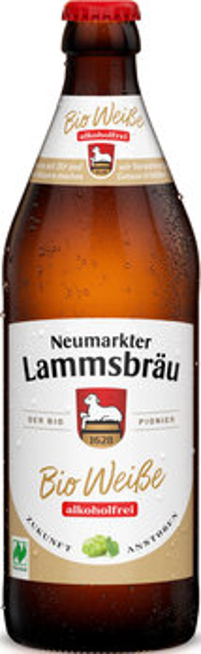 Produktfoto zu Lammsbräu Bier Weiße Alkoholfrei, 0,5 l