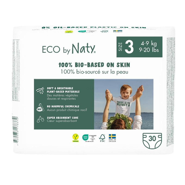 Produktfoto zu Eco by Naty Windel Gr.3, 4 - 9 kg, 30 St.