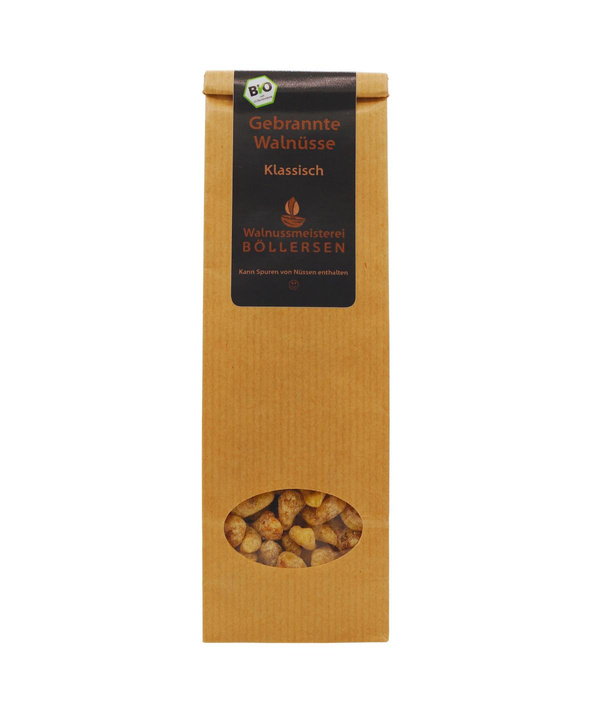 Produktfoto zu Gebrannte Walnuss Klassisch, 80 g, Walnussmeisterei Böllersen