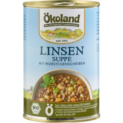 Produktfoto zu Linsensuppe mit Würstchen