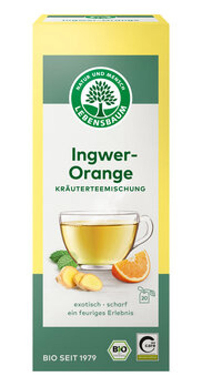Produktfoto zu Tee Ingwer-Orange, 20 x 2g