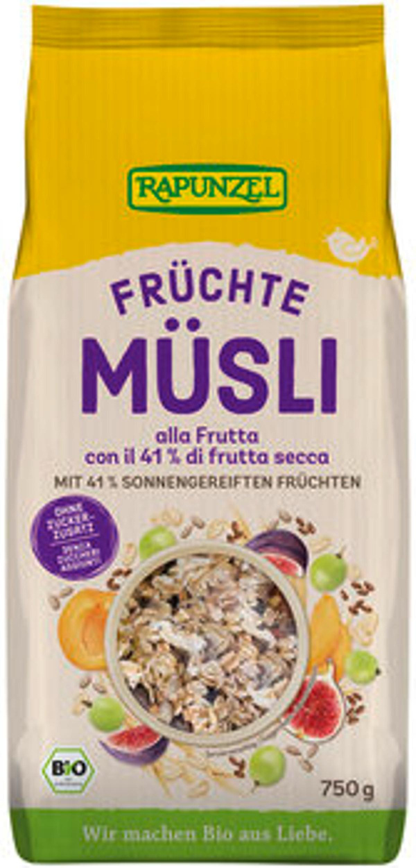 Produktfoto zu Früchte Müsli, 750 g, Rapunzel