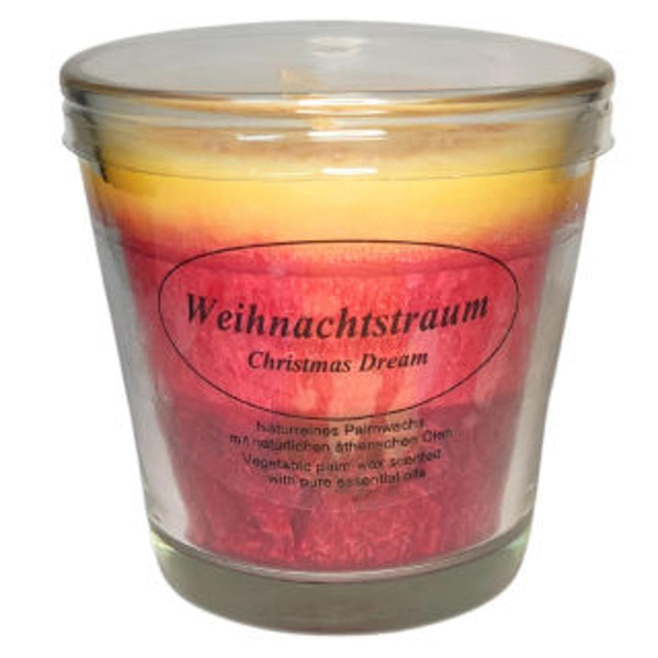 Produktfoto zu Kerze im Glas Weihnachtstraum, Kerzenfarm Hahn
