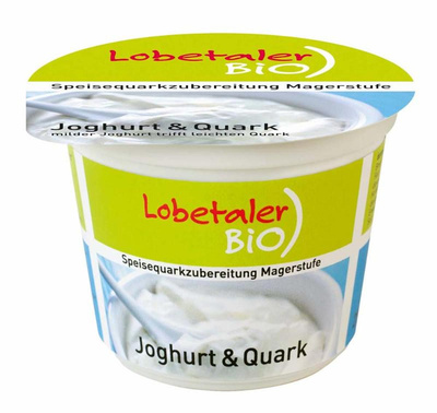 Produktfoto zu Joghurt&Quark Speisequarkzubereitung, 250 g, Lobetaler Bio