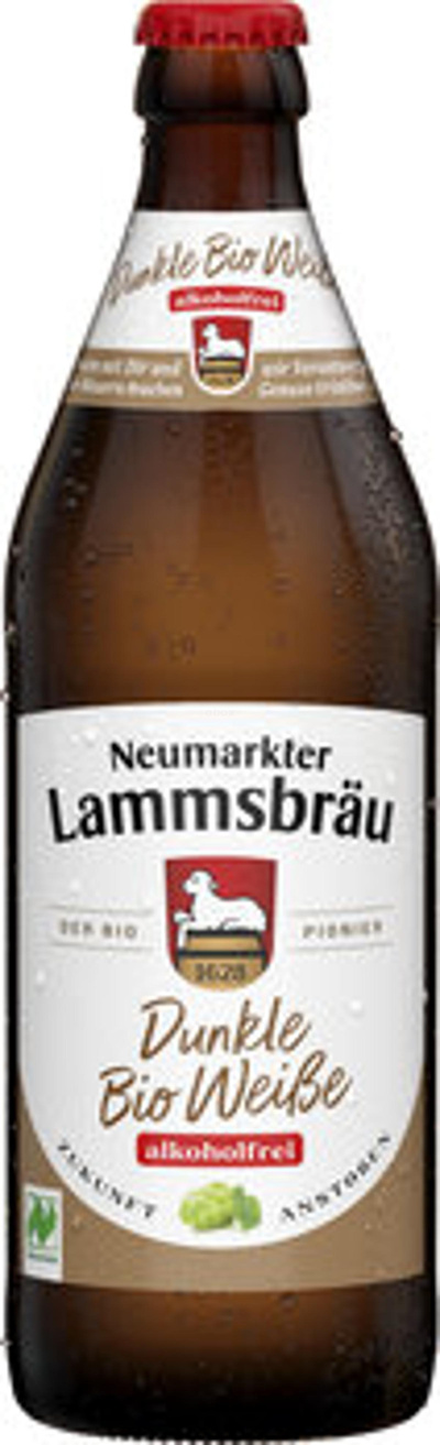Produktfoto zu Lammsbräu Dunkle Weiße, alkoholfrei, 0,5 l