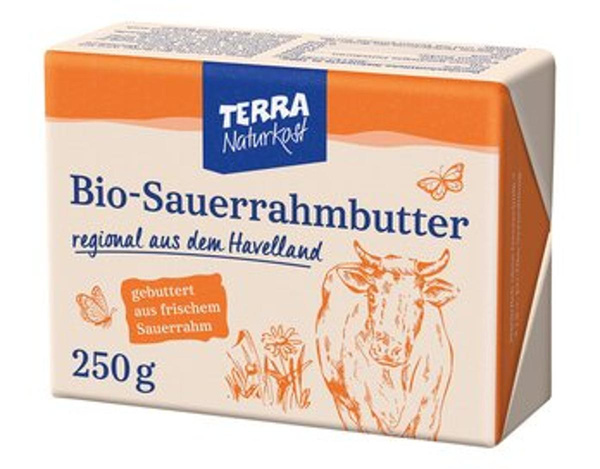 Produktfoto zu Butter Sauerrahm, 250 g, Terra