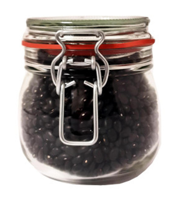 Produktfoto zu Schwarze Bohnen, getrocknet