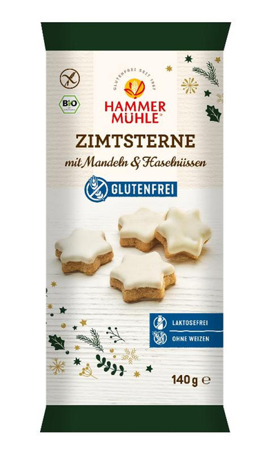 Produktfoto zu Zimtsterne glutenfrei, 140 g, Hammermühle