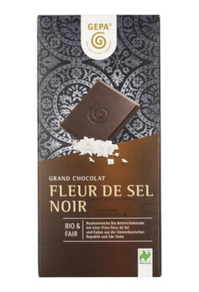 Produktfoto zu Fleur de Sel Zartbitterschokolade 70%  100g
