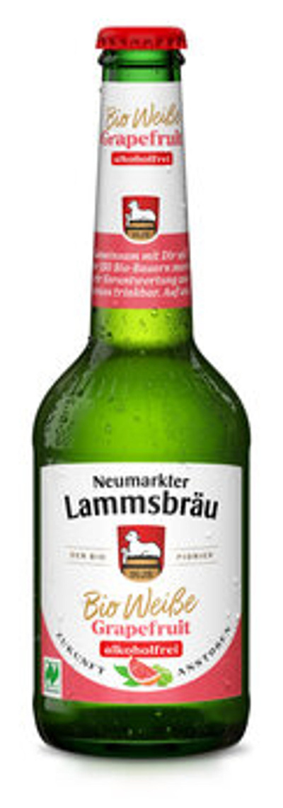 Produktfoto zu Lammsbräu Bier Weiße Grapefruit, alkoholfrei, 0,33 l