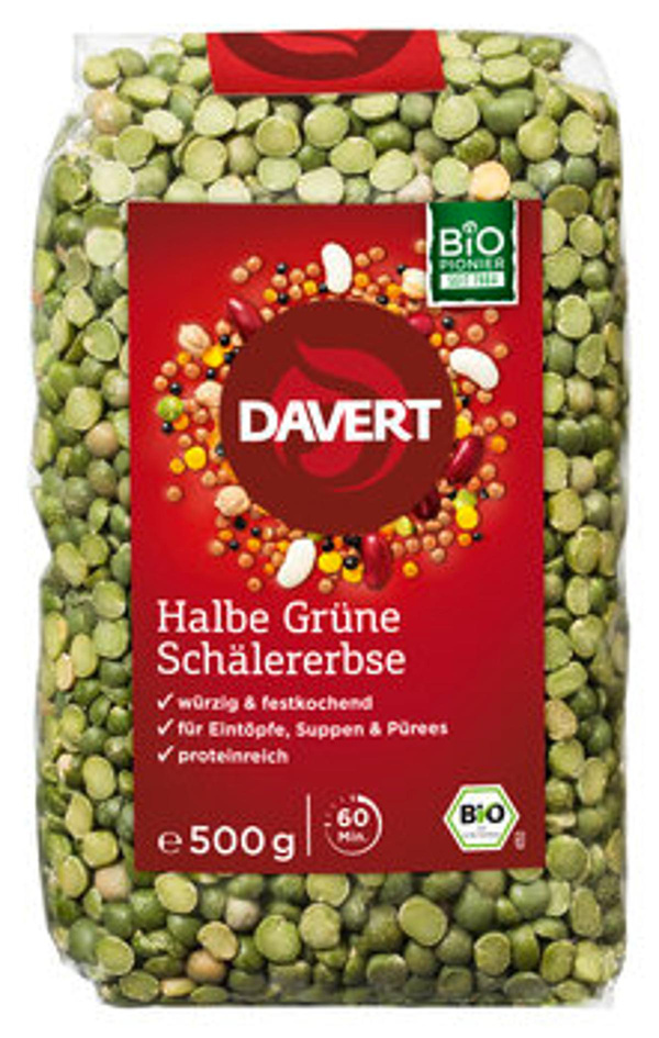 Produktfoto zu ALErbsen, grüne, halbe 500 g