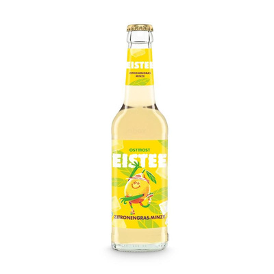 Produktfoto zu Eistee Zitronengras Minze, Ostmost, 0,33 l