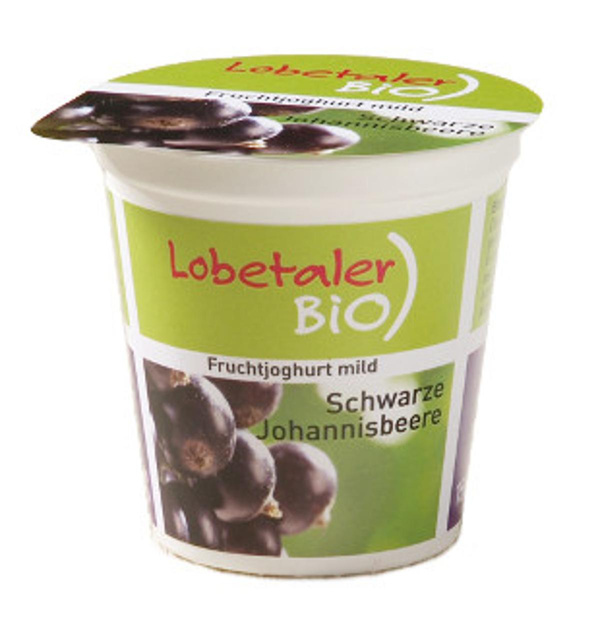 Produktfoto zu Joghurt schwarze Johannisbeere , 150 g , Lobetaler Bio