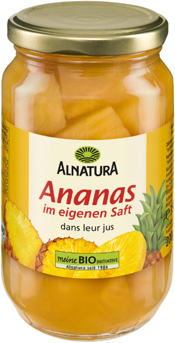 Produktfoto zu Ananas im eigenen Saft
