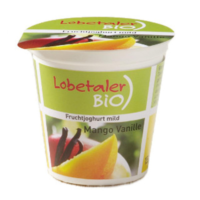 Produktfoto zu Joghurt Mango Vanille  3,7% , 150 g , Lobetaler Bio