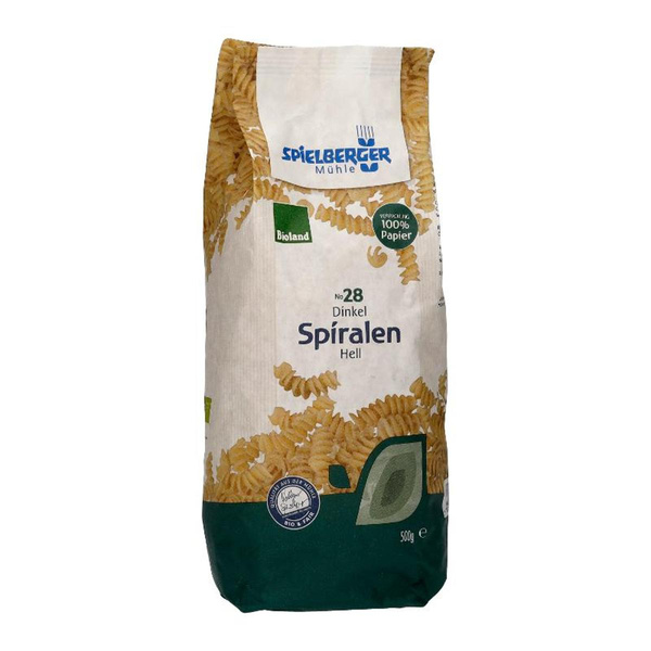 Produktfoto zu Dinkel Spiralen, hell  500g