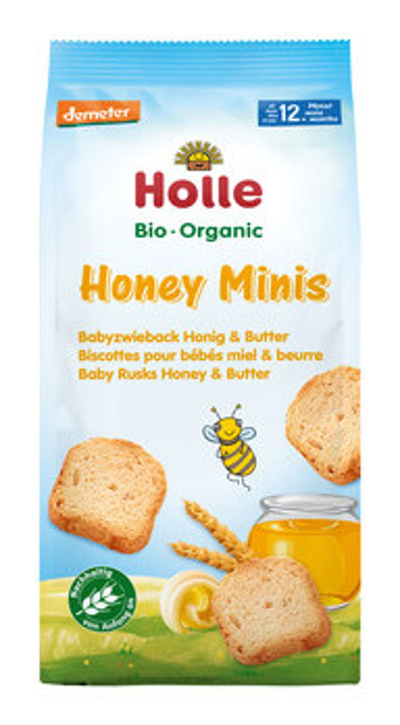 Produktfoto zu Babyzwieback Honig Butter, 100 g, Holle