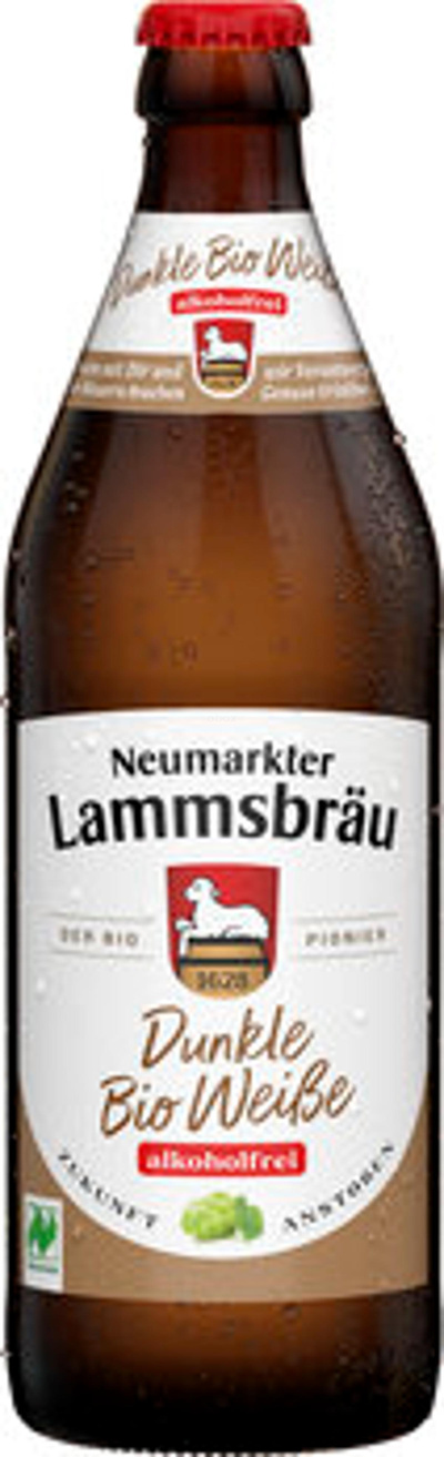 Produktfoto zu Lammsbräu Dunkle Weiße, alkoholfrei, 0,5 l
