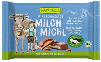 Produktfoto zu Milch Michl Schokolade mit Milchfüllung, 100 g, Rapunzel
