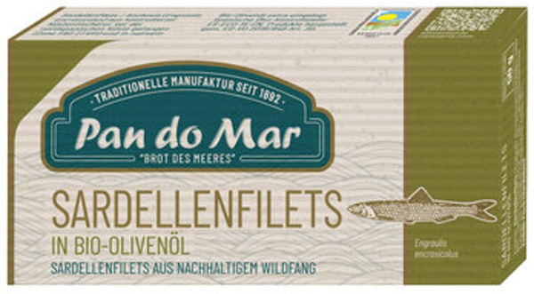 Produktfoto zu Sardellenfilets in Olivenöl, 50 g, Pan do Mar