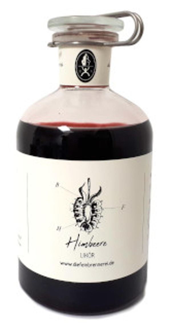 Produktfoto zu Bio-Likör Himbeere, 500 ml die Feinbrennerei