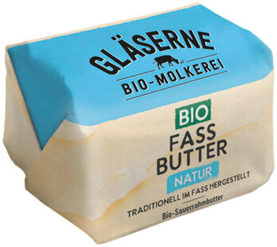 Produktfoto zu Fassbutter Sauerrahm, natur, 250 g, Gläserne Molkerei