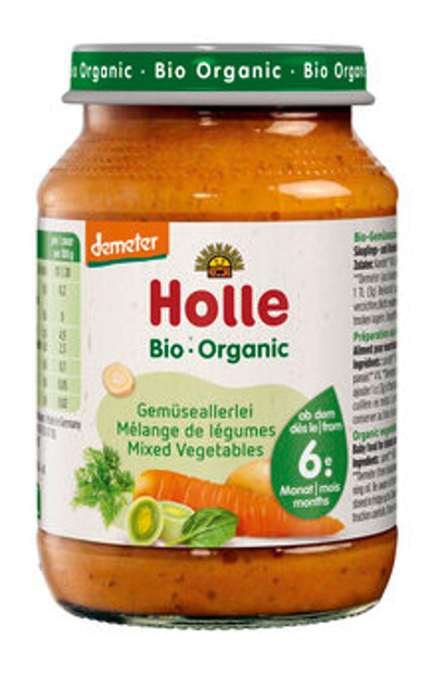 Produktfoto zu Gemüseallerlei Holle 190 g