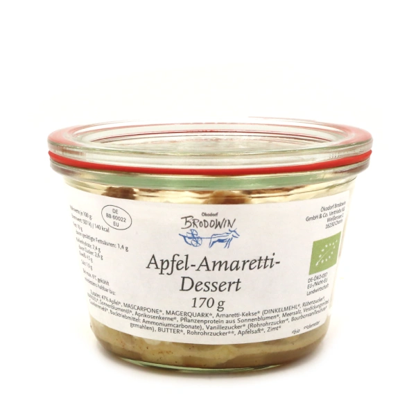 Produktfoto zu Apfel-Amaretti-Dessert, 170 g