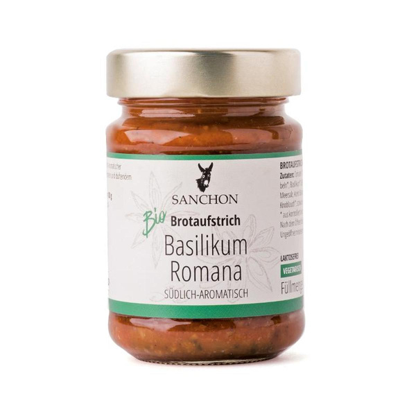 Produktfoto zu Aufstrich Basilikum Romana