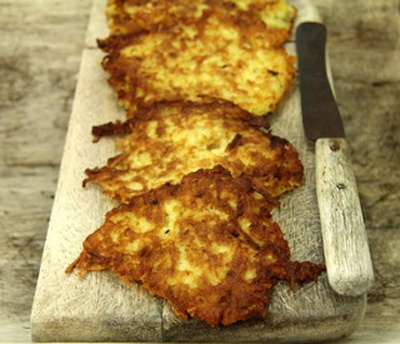 Produktfoto zu Kartoffelpuffer mit Avocado Creme