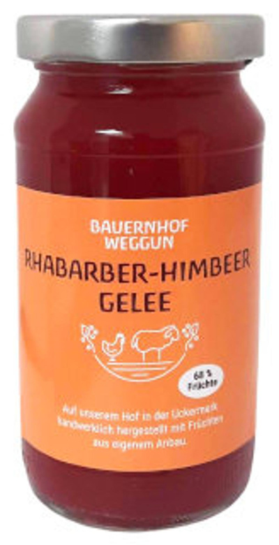Produktfoto zu Himbeer Rhabarbergelee 220 g