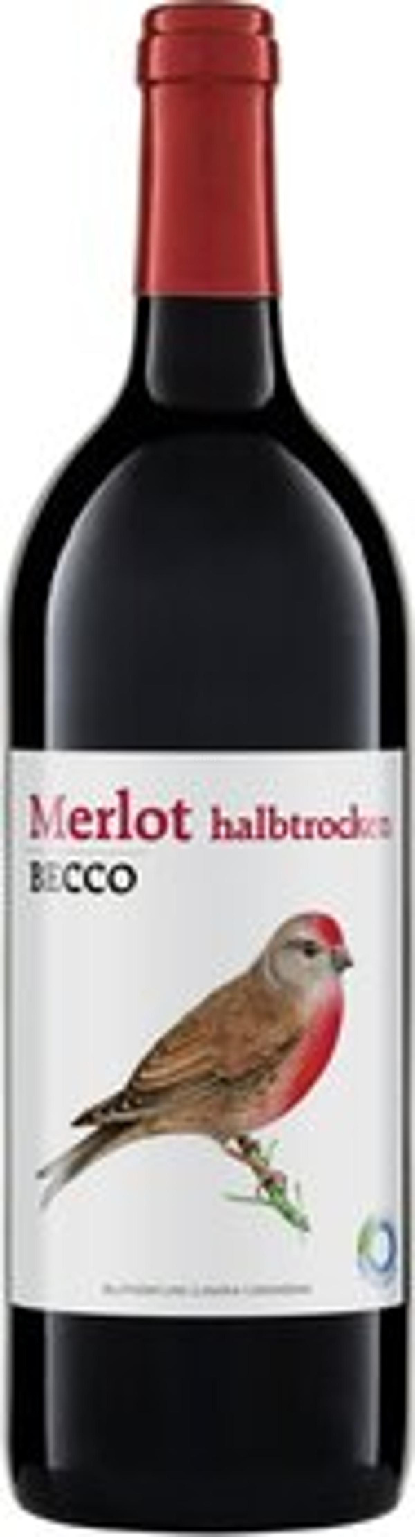 Produktfoto zu BECCO Merlot halbtrocken 1 l