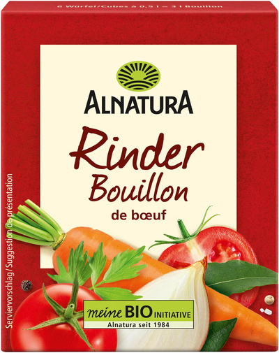 Produktfoto zu Rinderbouillon Würfel, 6x11 g, Alnatura
