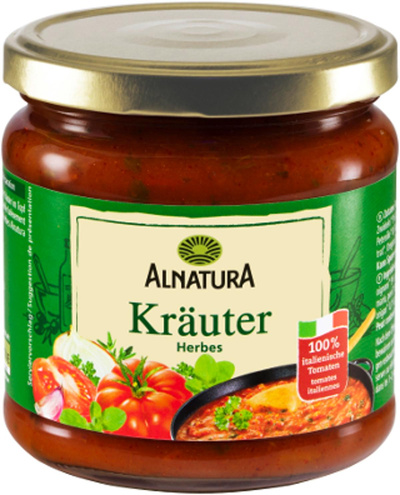 Produktfoto zu Tomatensauce Kräuter 350 ml