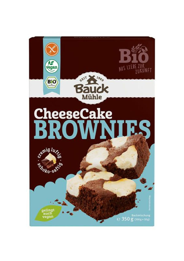 Produktfoto zu Cheesecake Brownie Backmischung  350g