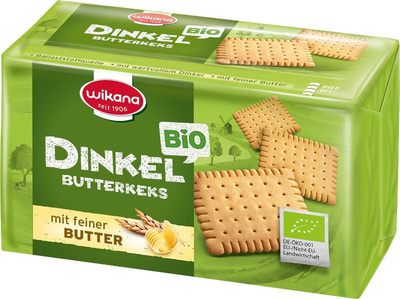 Produktfoto zu Kekse, Dinkel Butterkeks, 200g , Wikana