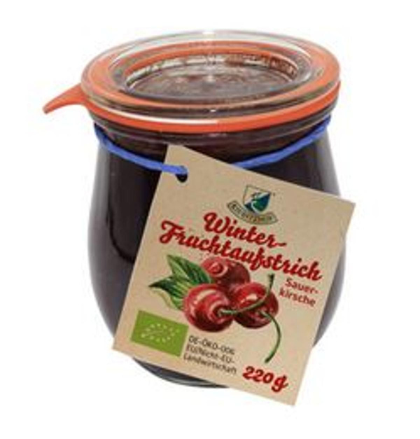 Produktfoto zu Fruchtaufstrich Sauerkirsche, 200 g, Kiebitzhof