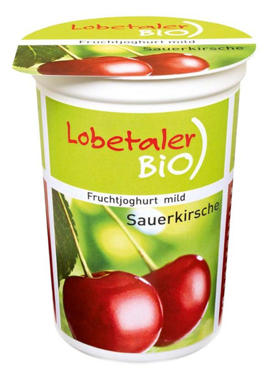 Produktfoto zu Joghurt Sauerkirsche, 3,7% , 500 g , Lobetaler Bio