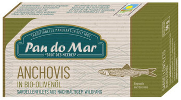 Produktfoto zu Sardellenfilets in Olivenöl, 50 g, Pan do Mar