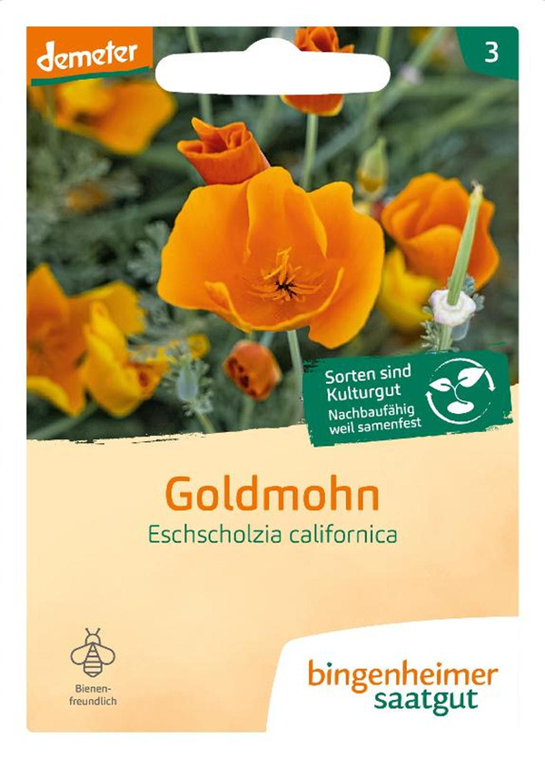 Produktfoto zu Saatgut Goldmohn