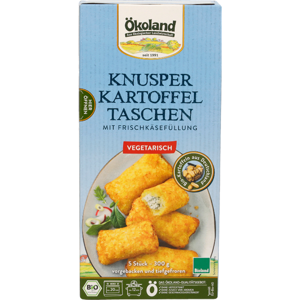 Produktfoto zu Kartoffeltaschen mit Frischkäsefüllung 5 St. 500g