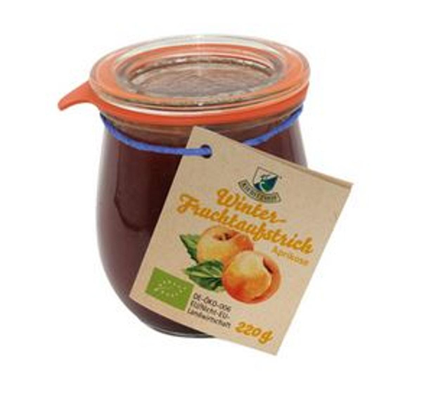 Produktfoto zu Fruchtaufstrich Aprikose, 220 g, Kiebitzhof