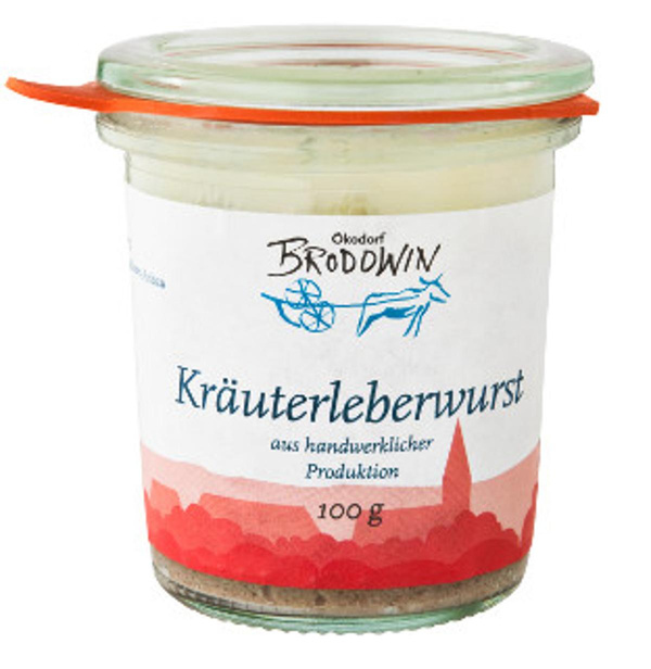 Produktfoto zu Brodowiner Kräuterleberwurst