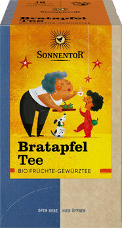 Produktfoto zu Bratapfel Tee, 18 x 2,5 g, Sonnentor