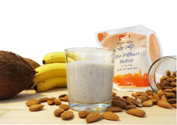 Produktfoto zu Kokos-Mandel-Smoothie