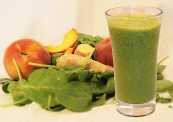 Produktfoto zu Grüner Pfirsich Smoothie