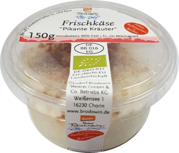 Produktfoto zu Frischkäse pikante Kräuter, 150g