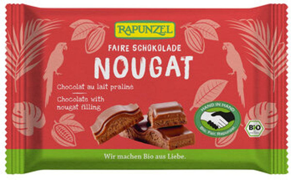 Produktfoto zu Nougat Schokolade 100 g