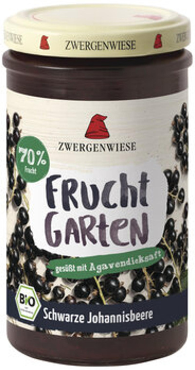 Produktfoto zu Fruchtgarten Schwarze Johannisbeere, 225 g